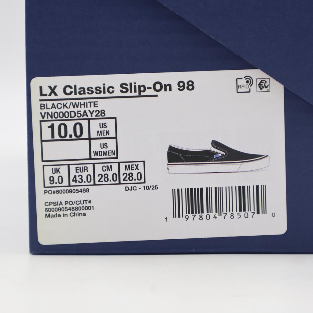 Vn000d5ay28 Vans Premium Slip-On 98 Черный Белый (Мужской)