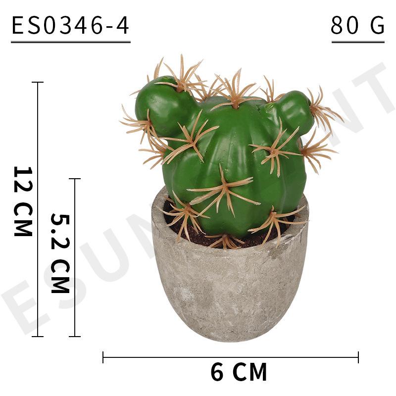 Simulation Foam Cactus/Cactus Potted Plant, Micro-Landscape Office Home Decoration Diy Simulation Potted Plant