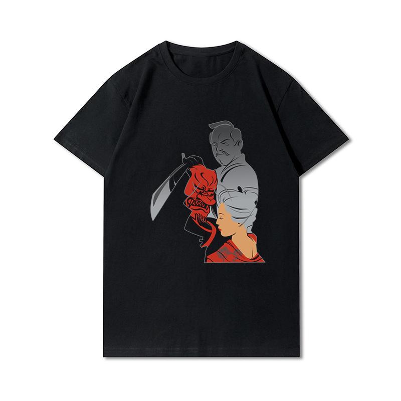 Летние мужские футболки с графическим рисунком, мужские футболки в стиле Харадзюку, винтажные футболки с короткими рукавами, черные рубашки унисекс большого размера