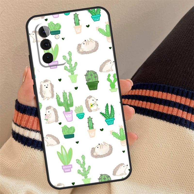 Hedgehog and Balloon Case For Samsung Galaxy A54 A34 A14 A56 A36 A16 A06 A13 A53 A12 A22 A32 A52 A35 A17 A15 A55