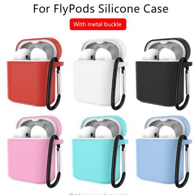 Силиконовый защитный чехол для наушников для Huawei Honor FlyPods/Freebuuds 2, защитный чехол с металлическим крючком