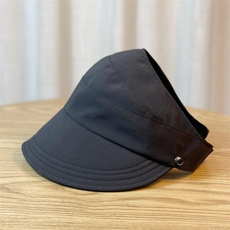 Summer Empty Top Wide Hat Women Anti UV Sunscreen Bucket Sun Hat Female Sun Protection Outdoor Casual Beach Cap Fisherman Hat