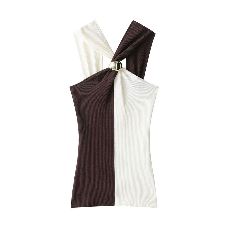 Kaslead New Women Clothes Western Style Simple Accessories Knitted Neck Collar Top 4938016