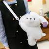 Soft Dog Plush Backpack Cloud Dog Animals Doll Backpack Fashion Dog Plush Phone Bag  Boys/Girls