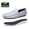 Men Cow Leather Elevator Loafers Comfortable Soft Breathable Height Increase Insoles 5cm Business Driving Unisex Lift Sneakers