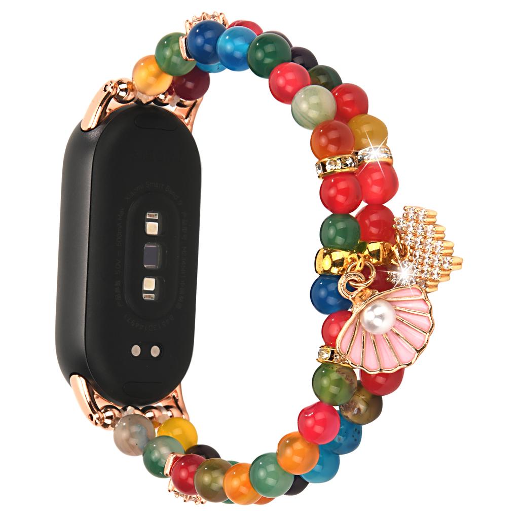 For Xiaomi Smart Band 9/8 Watch Strap Beaded Bracelet Wrist Band