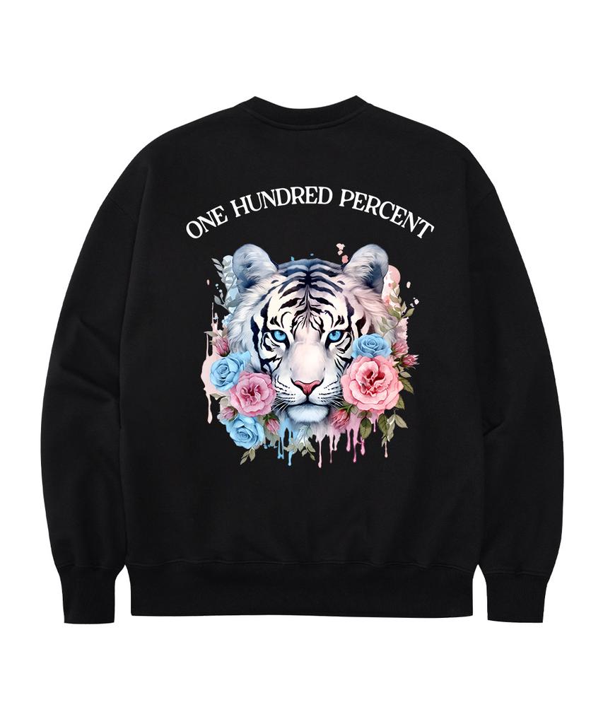 OHP Ohpxharmonia Bwhite Tiger Oversized Heavy Sweatshirt