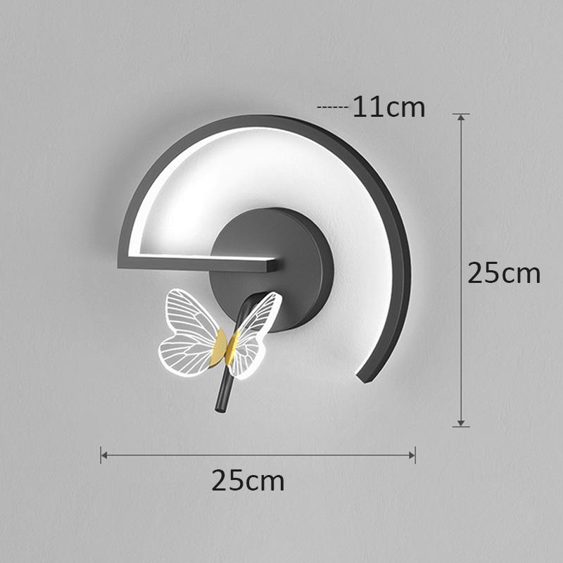 Светодиодный Современный Диван Настенный Светильник Бабочка Декор Прикроватные Лампы Для Дома Холл Кухня Гостиная Скандинавское Внутреннее Освещение Свет