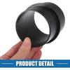 Car Air Ducting Connector Straight Air Heater Duct Joiner Connector Pipe 2.95'' 75Mm OD Black (Set Of 2)