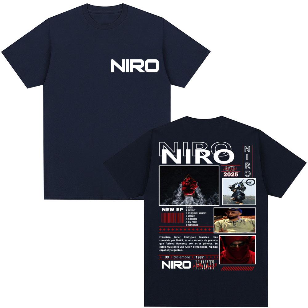 Limted Rapper Niro Hayati Music Album Tshirt Men Women Fashion Harajuku Hip Hop Vintage T-shirts Oversized Casual Cotton T-Shirt