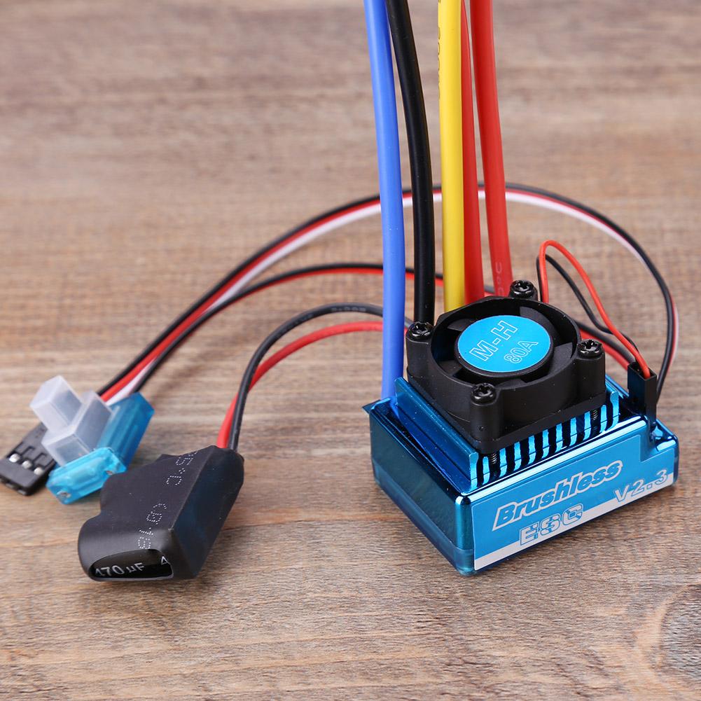 45/60/80/120A Brushless Motor Electric Speed Controller Lightweight RC ESC Strong Current Impedance for RC Accessory