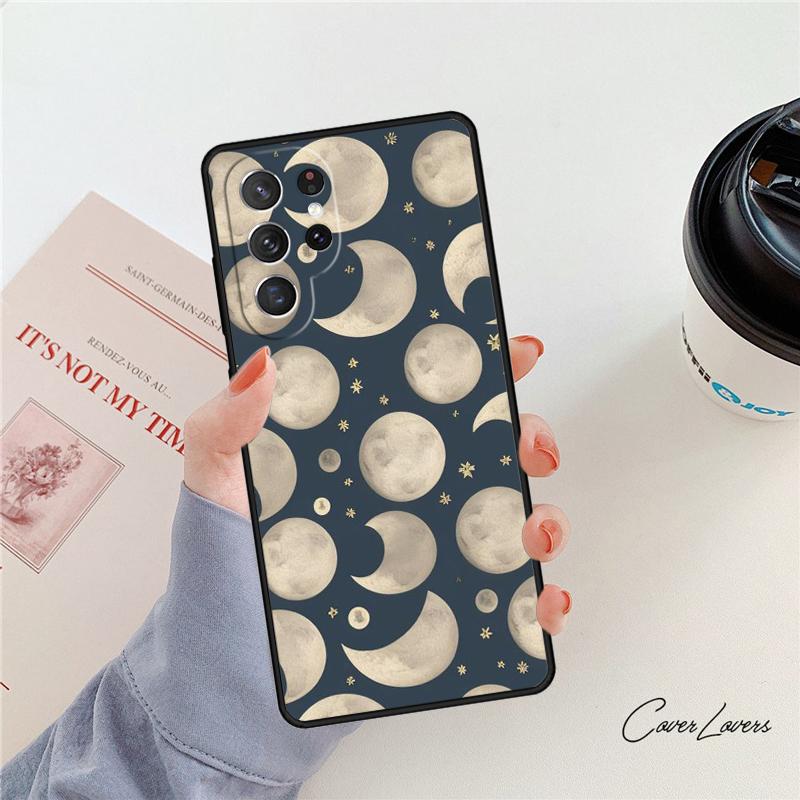 Чехол для телефона "Солнце, Луна и Звезды" Для Samsung Galaxy S24 S25 S23 S22 Ultra Note 10 20 Plus S20 S21 FE Чехол