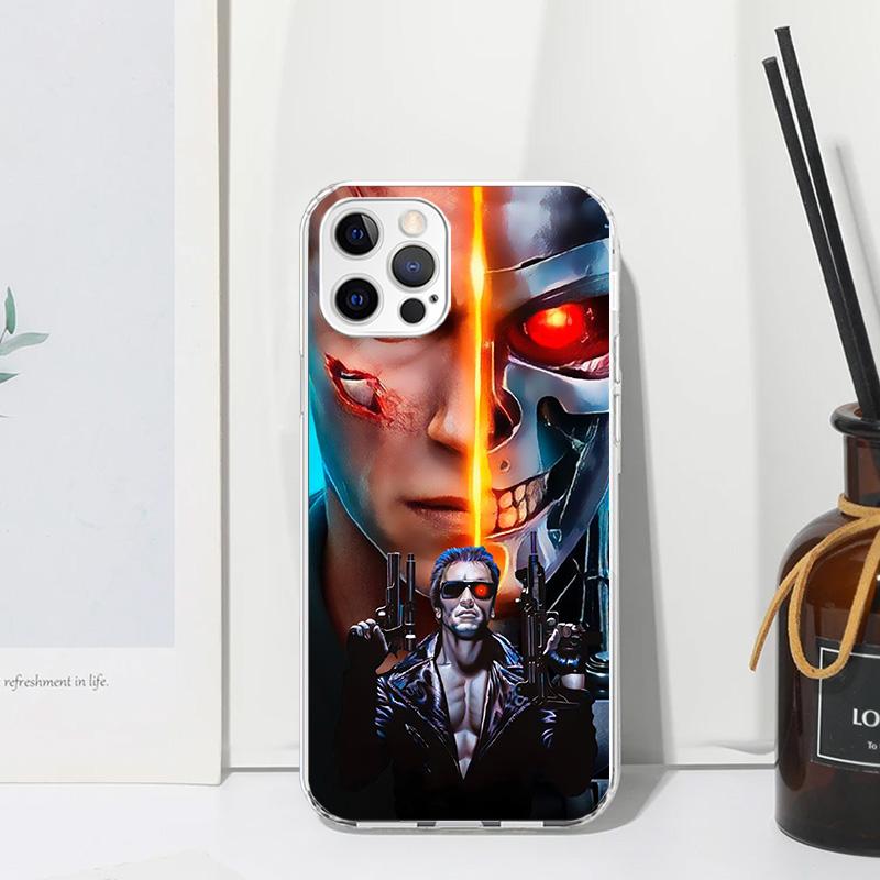 Arnold Schwarzenegger Terminator Phone Case For Iphone 17 Air 16 15 Plus 16E 14 Pro Max 13 Mini 12 11 7 8 SE Fundas Soft Back Co