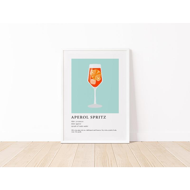 Modern Colorful Minimalist Alcohol Canvas Poster Cocktail Wall Art Aesthetic Drinks Print Kitchen Bar Living Room Decor