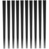 Daikoku Kogyo SPS Reusable Chopsticks 23cm Value Servings X 4 Bags 40 [Hexagonal] [Black] [10 (total Servings)] (Heat-resistant/dishwasher Safe)