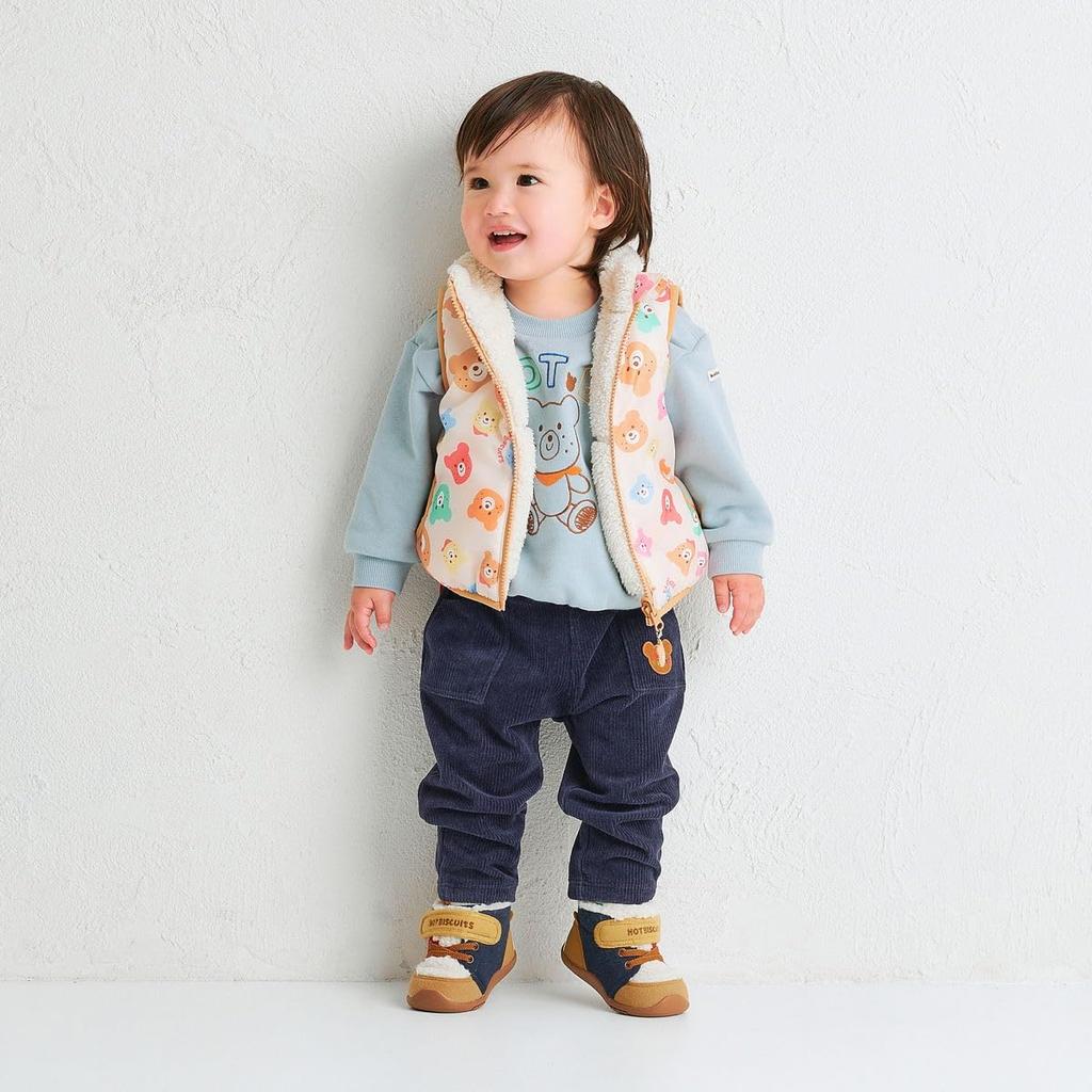 MIKIHOUSE HOT BISCUITS Детский жилет для мальчиков и девочек, разноцветный, 100 см, 73-5701-685