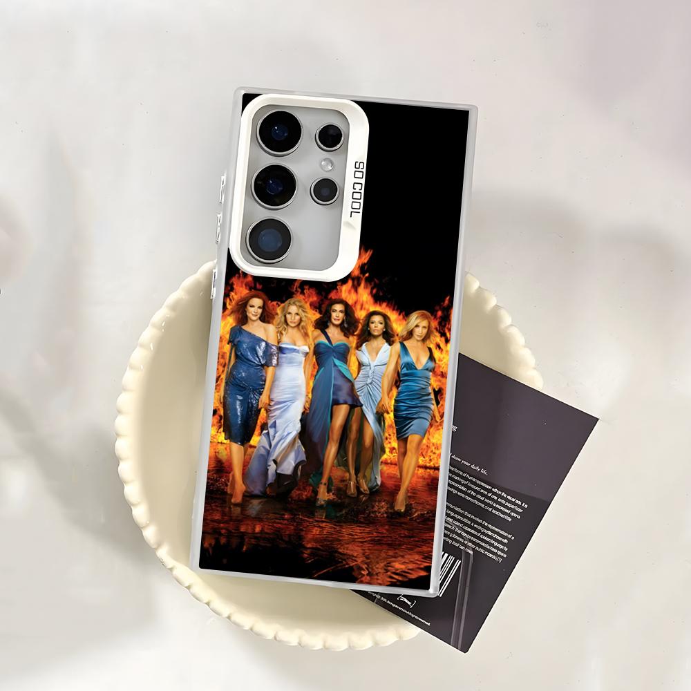 Desperate Housewives TV Movie Phone Case For Samsung S25 S24 S23 FE S22 S21 S20 Plus Note20 Ultra Silver White Bumper Case