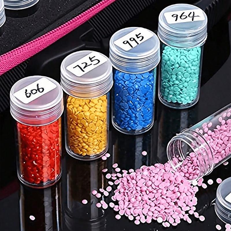 30 Bottle Diamond Painting Storage Box with Clear Individual Container for Nail Tools and Diamond Painting Accessories DIY Storage Kit