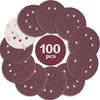 100PCS 125mm Sanding Discs, 5 Inch 8 Hole Hook and Loop Sanding Pads for Random Orbital Sander(40 to 2000Grits)