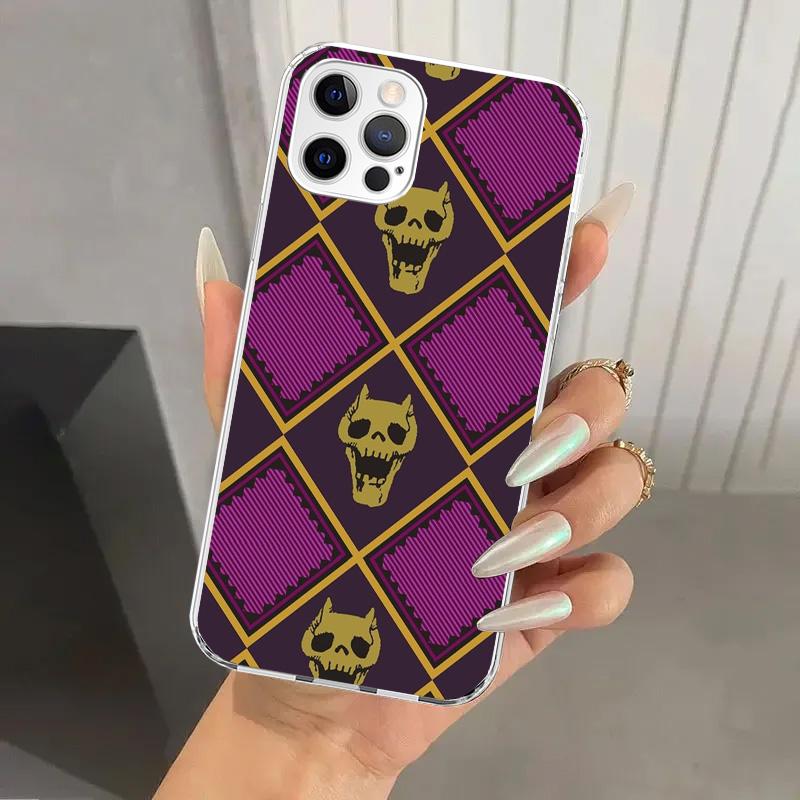 Чехол для телефона JoJo Adventure Killer Queen для Iphone 16 15 14 13 12 Mini 11 Pro Max 16E X XS XR 7 Plus 8 SE 2020 Мягкий Funda Принт S