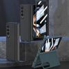 Ultra -Thin Bracket Leather Case For Samsung Galaxy Z Fold 4 5g With Front Screen Cover For Galaxy Z Fold4 Anti -Fall Holster Case