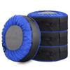 ZATOOTO Tire Fits 4 Storage Cover with 4 Felt Tire Bag with Handle for Easy for Cars Cover, Tires, Pads, Tote/Tire Carrying, (15/16/17/18/19 Inches),