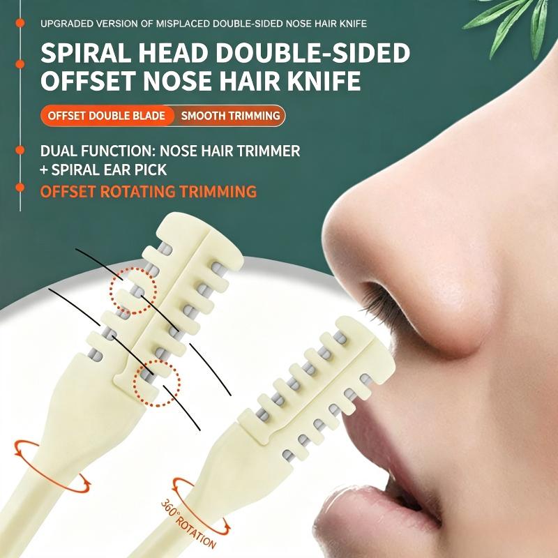 {+} 3/5/10Pcs Nose Hair Remover 360 Rotating Nasal Clippers Nose Hair Trimmer for Women Men Manual Nose Hair Trimme