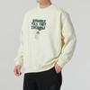 adidas Узор логотипа круглый вырез свитер удобный теплый бег фитнес длинный рукав толстовка мужская толстовка бежевый JC6814