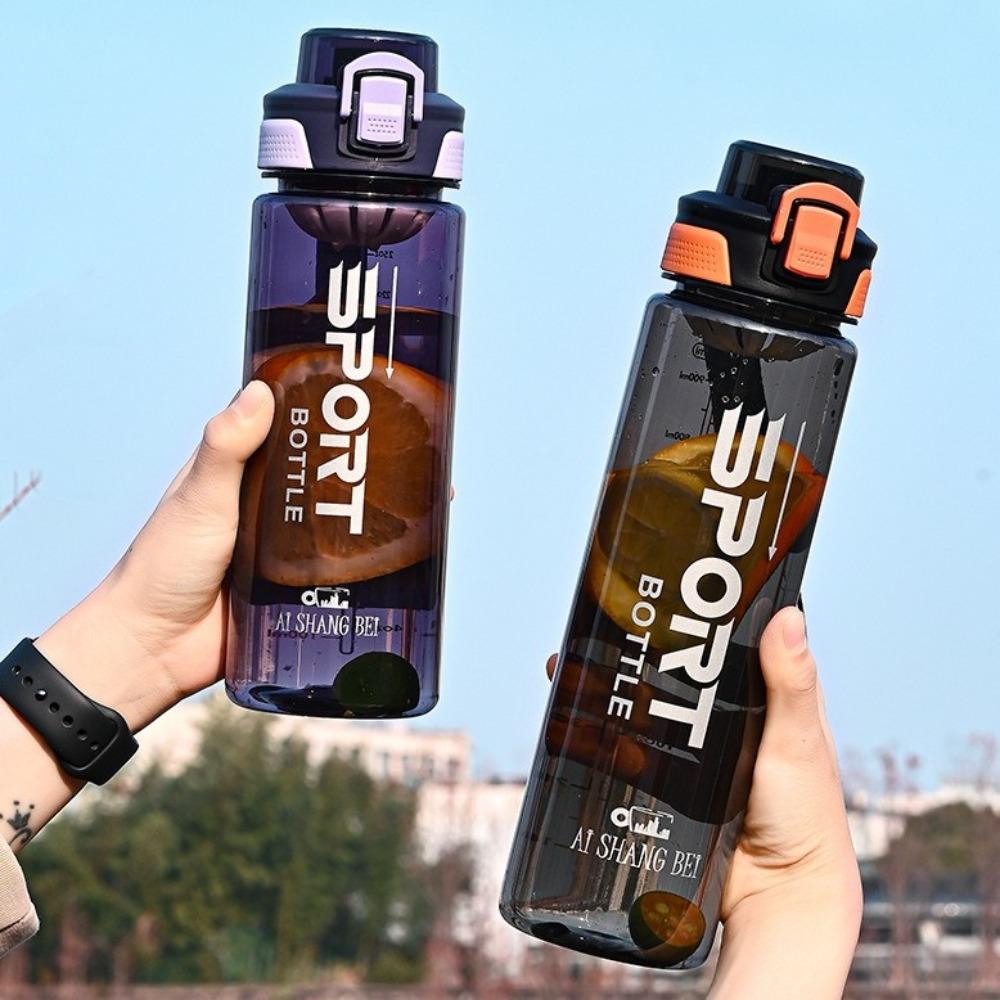 Plastic Clear Drink Bottle Leakproof Travel Kettle Portable Sports Water Bottle