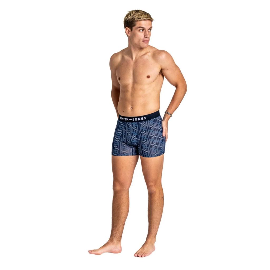 Smith & Jones Mens Zyden Assorted Designs Boxer Shorts (Pack of 7)