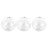 Fillable Baubles - 0 - Set of 3 - Transparent - Diameter 8 Cm - Plastic