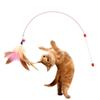 Bite resistance with Bell Pet Entertain Toy Cat Teaser Stick Kitten Teaser Wand Cat Feather Wand