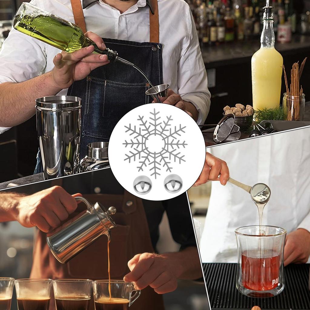 Охлаждающий шарик для кофе, 2 шт., металлический, многоразовый инструмент для охлаждения с подставкой, аксессуары для машины с холодными шариками для встреч, банкетов