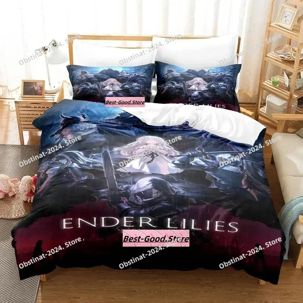 Игровой постельный комплект ENDER LILIES Quietus of the Knights с наволочкой, пододеяльник, мягкий, односпальный, двуспальный, Queen, Super King