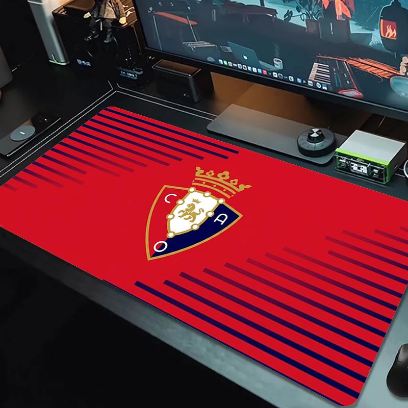 Коврик для мыши CA Osasuna Большой игровой коврик для стола Нескользящий Коврик для ноутбука и планшета Большой коврик для мыши XXL Коврик для мини-ПК Игровой коврик С заблокированным краем_XIA