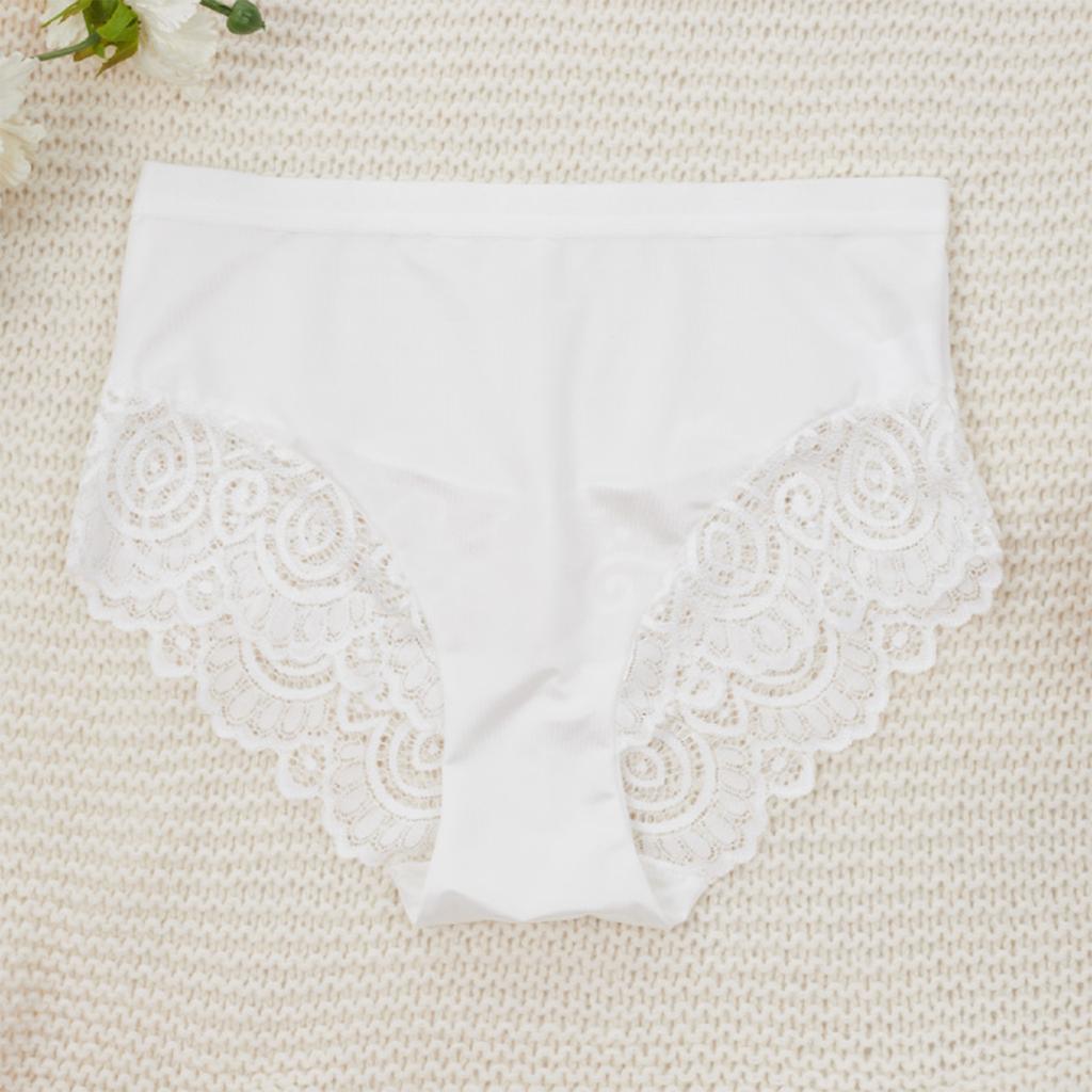 Ladies' Fashionable Lace Sexy Mid Waist Underwear With Abdominal Compression Underwear