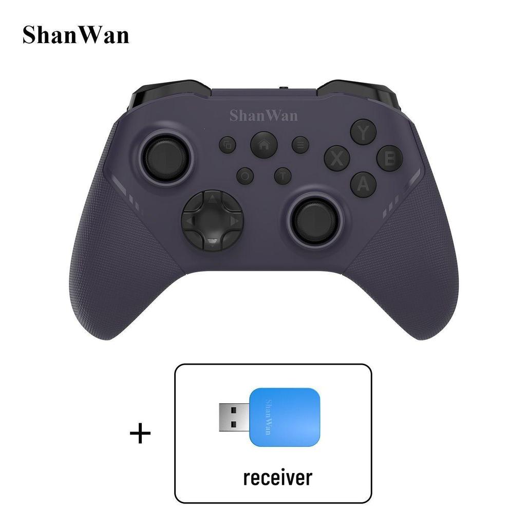 Беспроводной Bluetooth игровой контроллер Shanwan 2-го поколения с джойстиком на эффекте Холла и шестиосевым гироскопом для ПК и Switch, три режима