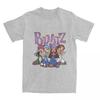 Винтажная футболка Bratz Оригинальное фото четырех персонажей Новейшие хлопковые футболки Хип-хоп футболка для мужчин Летняя одежда с коротким рукавом