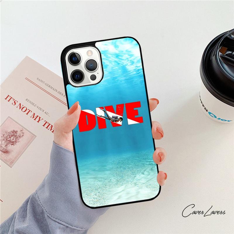 Чехол для телефона для дайвинга Scuba Diver для iPhone 17 Air 14 15 16 13 12 Max Чехол для Apple iPhone 17 Air 11 Pro Max Plus Coque