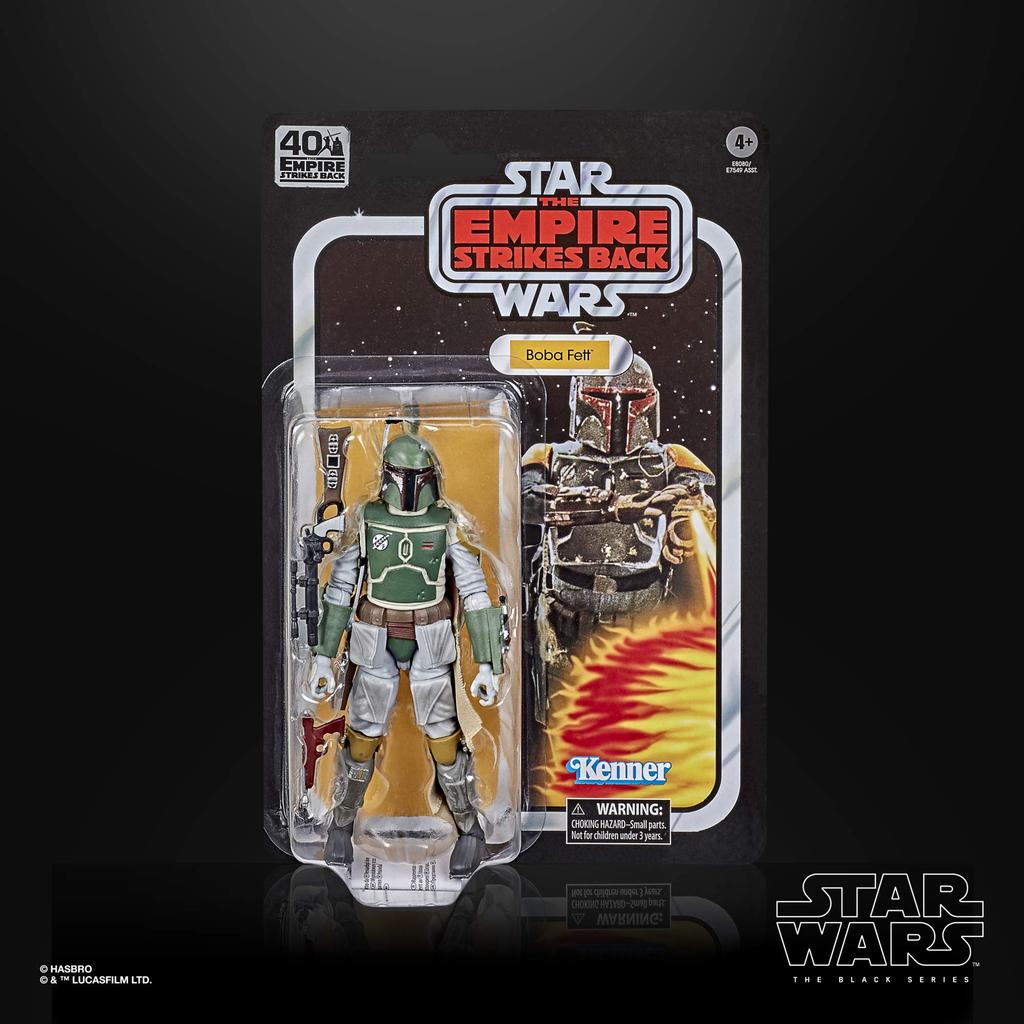 Star The Empire Strikes Back 40th Anniversary Black Series Action Figure Boba Fett in Vintage Packaging Hasbro STAR WARS 2020 THE BLACK SERIES Action