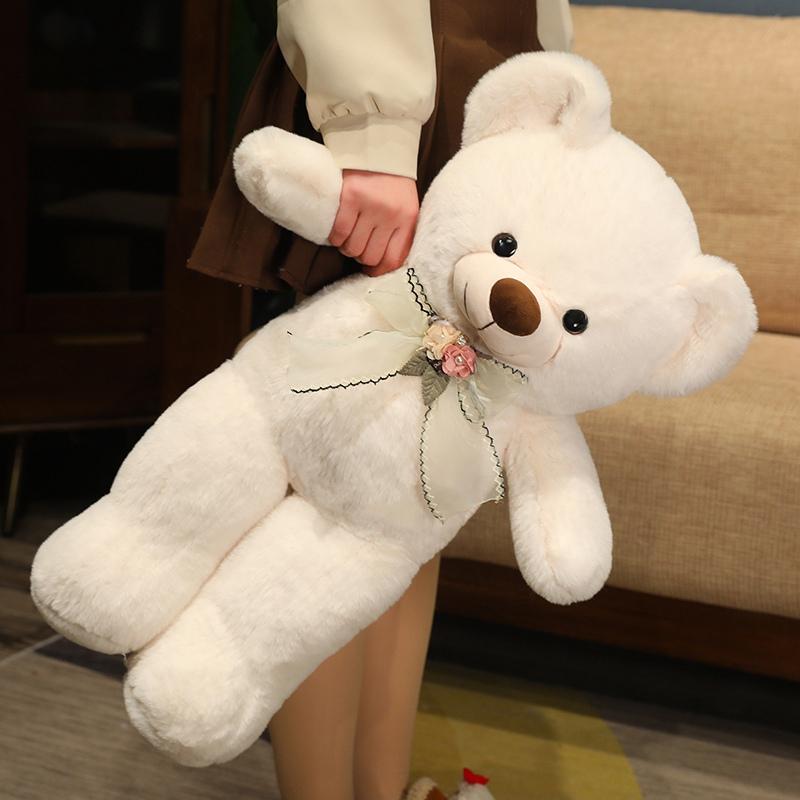 Милый плюшевый мишка с галстуком-бабочкой, плюшевая игрушка, кукла для обнимания, подушка для обнимания, подарок на День святого Валентина, день рождения для девушки