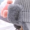 New Baby Boys Girls Hat Kids Children Ear Flap Muff Winter Warm Plush Cotton Cap Outdoor Warm Knitted Beanie Gifts Hat
