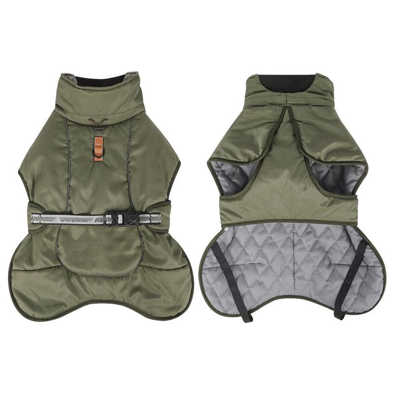 Large Dogs Windproof Reflective Warm Winter Dog Clothes For Medium Jacket Coat French Bulldog Coat Dachshund Labrador Outfits