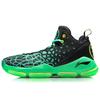 Li Ning Wade Fission 3 Пэчворк Легкие Противоскользящие Средние Баскетбольные Кроссовки Мужские Неоновый Зеленый ABAM025-1