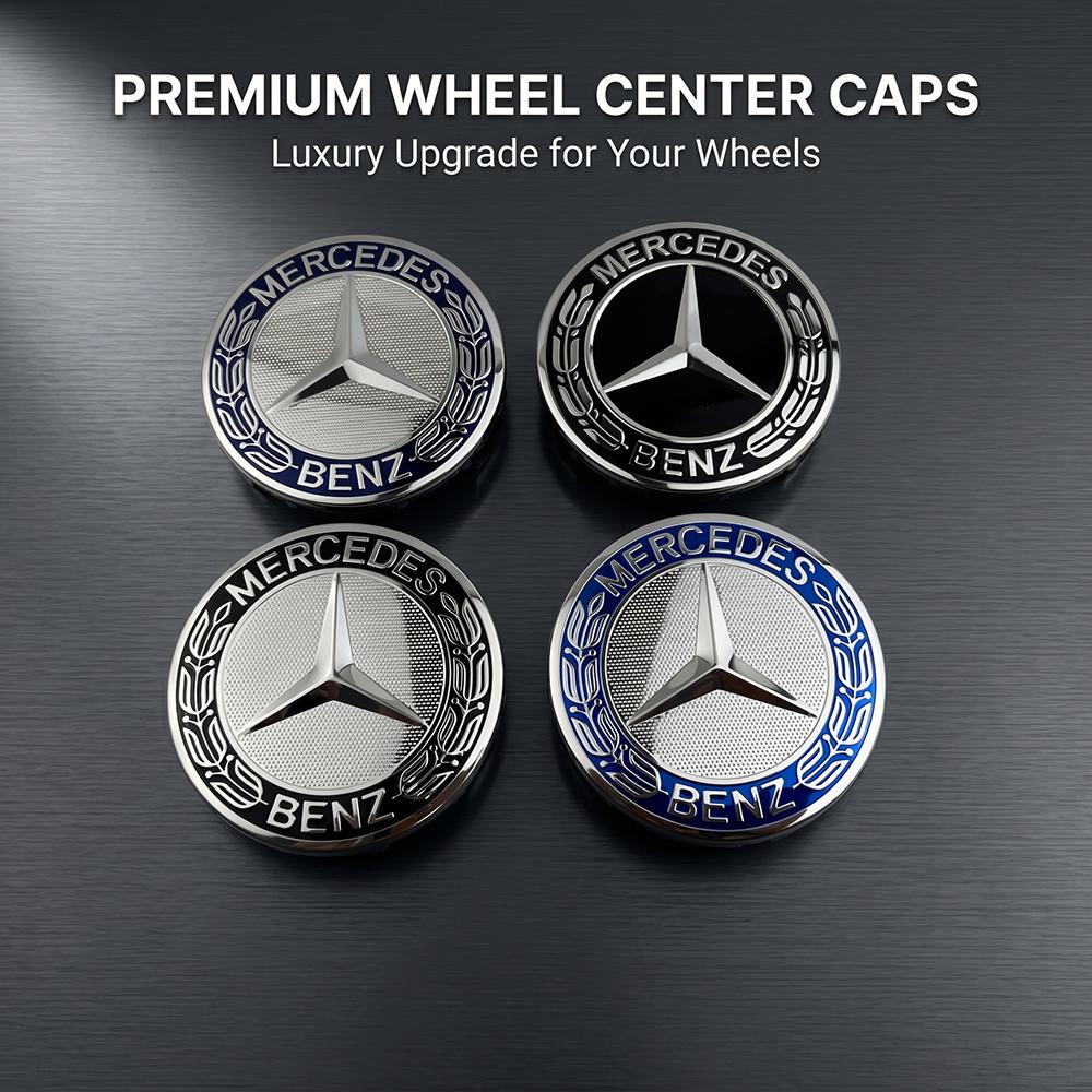 For Mercedes Benz 60pcs 75MM Car Wheel Center Hub Caps Covers Mercedes Benz AMG GLE GLK SLK CLA CLK W203 W204 W205 W209 W210 W211 accessories DK1