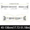 No Drilling Needed Tension Shower Curtain Rod Stainless Steel Rust Proof Non-Slip Spring Adjustable  Pole for Bathroom Shower