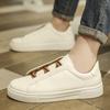 Осенние повседневные однотонные мужские туфли для сноуборда на плоской подошве, модные низкие студенческие спортивные мужские туфли на шнуровке