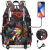 USB Headphone Backpack for Teens Students Boys Girls Leisure Travel Dual Shoulder Bags Soccer Hot Selling Waterproof Large Capacity