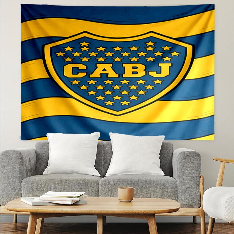 Club Atlético Boca Juniors Tapestry for Bedroom Aesthetic Classroom Tapestries Wall Hanging for Living Room Dorm Office,Ideal Creative Gift