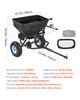 VEVOR Tow Behind Broadcast Spreader, 130LBS Capacity, Tow/Push Garden Spreader with 13 in Tires, 30 Adjustable Setting & 9.8 ft Spreading Width